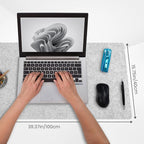 DAWNTREES Large Felt Desk Mat, Office Computer Desk Mat - Image 3
