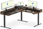 FLEXISPOT 71'' L Shaped Standing Desk Electric Corner Table by FlexiSpot