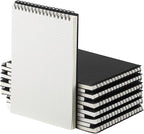 Engrowtic 6 Pack Graph Paper Spiral Notepad A5 Top Wirebound Notepad Grid by Engrowtic