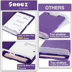 Sooez Clipboard with Storage, High Capacity Nursing Clipboards with Pen Holder - Image 3