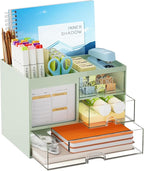 Marbrasse Desk Organizer with 3 Drawer, Desk Organizers and Accessories with 4 by Marbrasse