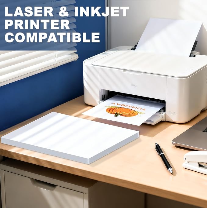 8.5 x 11 Inch White Cardstock 40 Sheets, Premium Thick White Card Stock Paper - Image 5