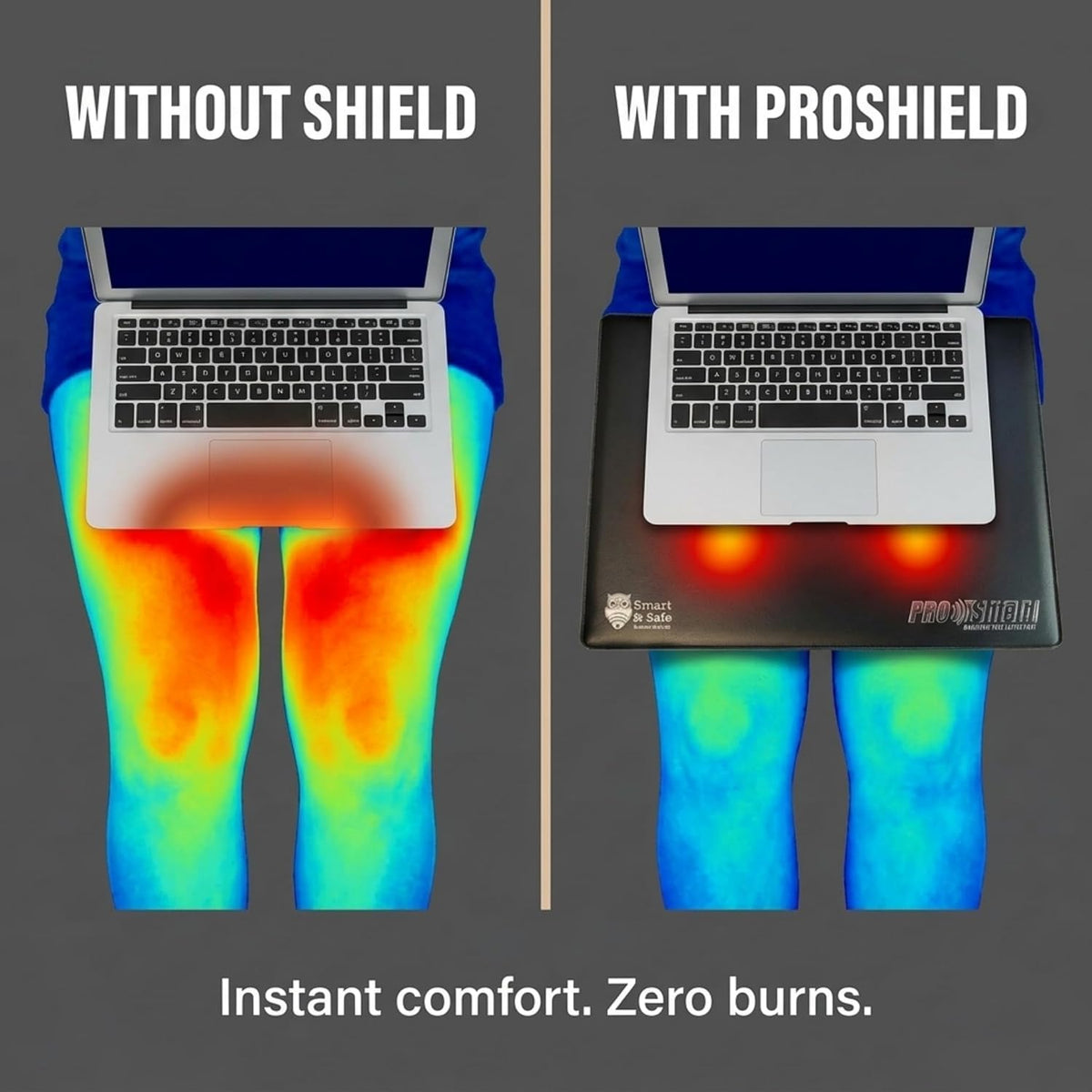 Lap-top Radiation Shield - Radiation Blocker, Lap Desk Tray - EMF Shield &amp...