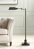 Regency Hill Jenson Traditional Farmhouse Adjustable Pharmacy Floor Lamp by RegencyHill