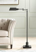 Regency Hill Jenson Traditional Farmhouse Adjustable Pharmacy Floor Lamp by RegencyHill