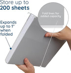 25 Blue Summit Supplies Grey Hanging File Folders Letter Size - Image 4