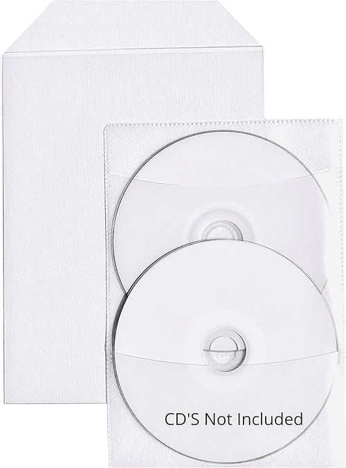 100 Clear CPP Movie Plastic Sleeves + 2 Disc Non-Woven Sleeves by StarTechDeals by Unknown