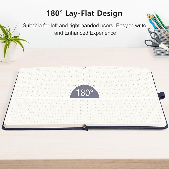 RETTACY Bullet Dotted Journal Notebook, 320 Numbered Pages, A5 Medium Size - Image 6