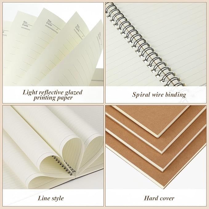 Leelosp 12 Pack Small Spiral Notebook 5 x 7 Inch Lined College Ruled Spiral - Image 2