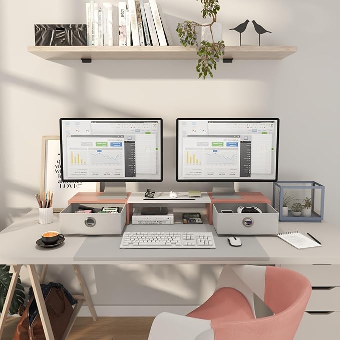 WESTREE Dual Monitor Stand Riser - Image 3
