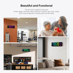 digital wall clock large display 16", digital clock, package contents