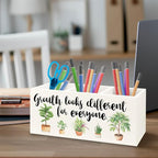 URLLUAE Growth Looks Different for Everyone Mental Health Growth Mindset Wooden - Image 3