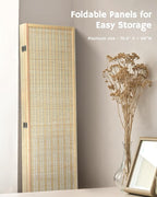 JOSTYLE Room Divider Folding Privacy Screen, 5 Panel Room Dividers 6 ft. Tall - Image 5