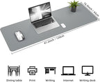 Leather Desk pad Protector, Mouse pad, Non-Slip Office Desk Mat, Waterproof - Image 3