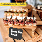 PigPotParty 12 Pcs Food Labels for Party Buffet w/Cleaning Spray - Image 6
