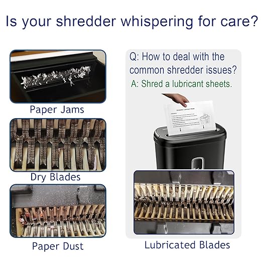 24PACK Paper Shredder Lubricant Sheets Shredder Oil Sheet - Image 5