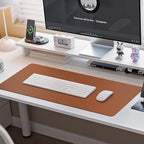 Boutilon Leather Desk Pad Protector, Non-Slip Mouse Pad, Laptop Desk Pad - Image 6