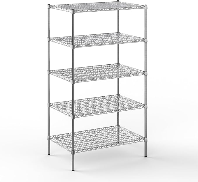 Regal Altair 24" Deep x 36" Wide x 64" Height Wire Shelving Kit | 5-Tier | NSF by Regal+Altair
