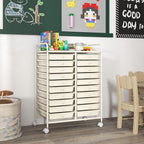 Happygrill 20-Drawer Organizer Cart Tools, Mobile Utility Storage Cart by HAPPYGRILL