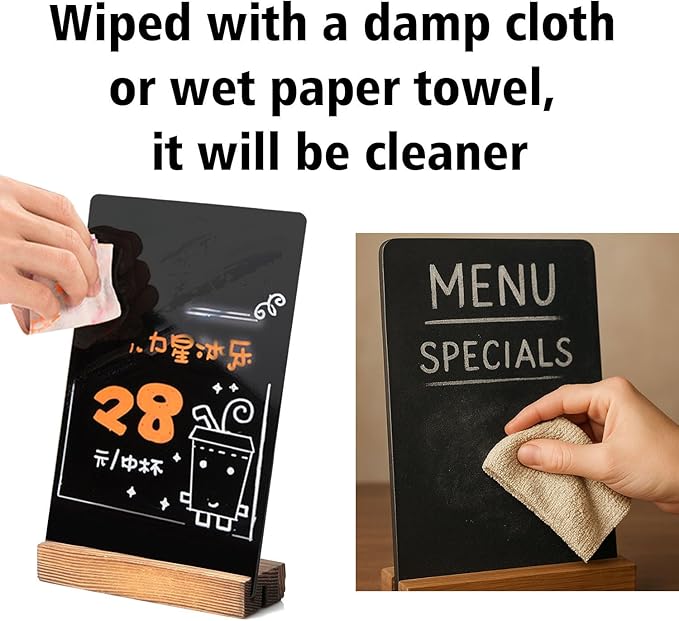 JDEA Wooden Double-Sided Chalkboard - Image 5