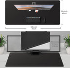 CENNBIE Leather Desk Mat Protector, 35.5" x 16" Extra Large Leather Office Desk - Image 2