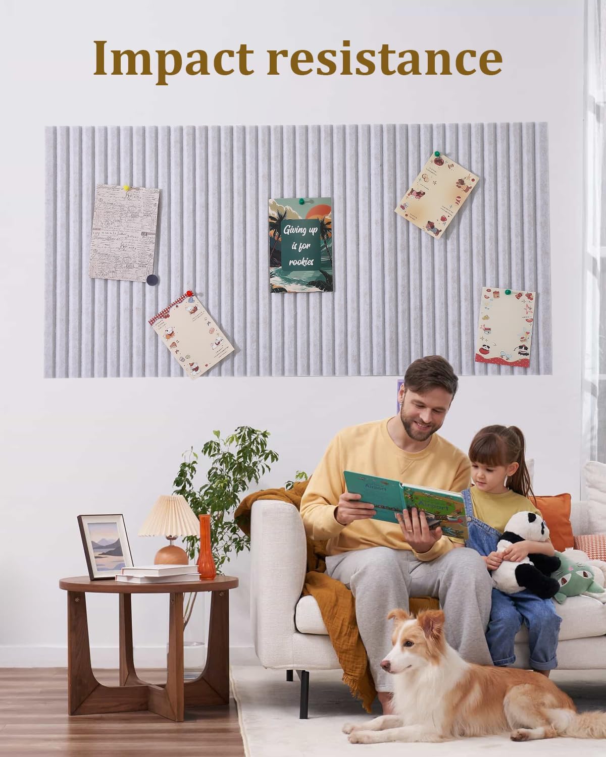48 x 32 inches Large Bulletin Board, Decorative Felt Pin Board, 0.35“ Thick F...