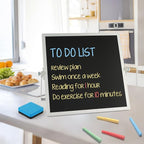 Small Magnetic Chalk Board 10"X10", Desktop Standing/Wall Hanging Chalkboard - Image 4