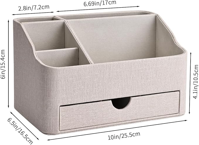KINGFOM PU Leather Desk Organizer - Image 3