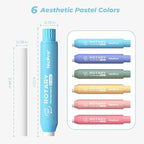Nicpro 6 Pack Rotary Retractable Erasers, Soft TPE Twist Erasers in Cute - Image 2