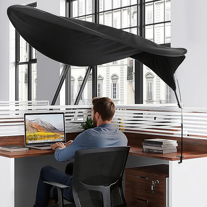 Adjustable Office Cubicle Desk Shade –Blocks Light and Visual Distractions - Image 7