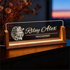 Custom Name Plate for Desk, Personalized Light Up Acrylic Office Sign for - Image 2