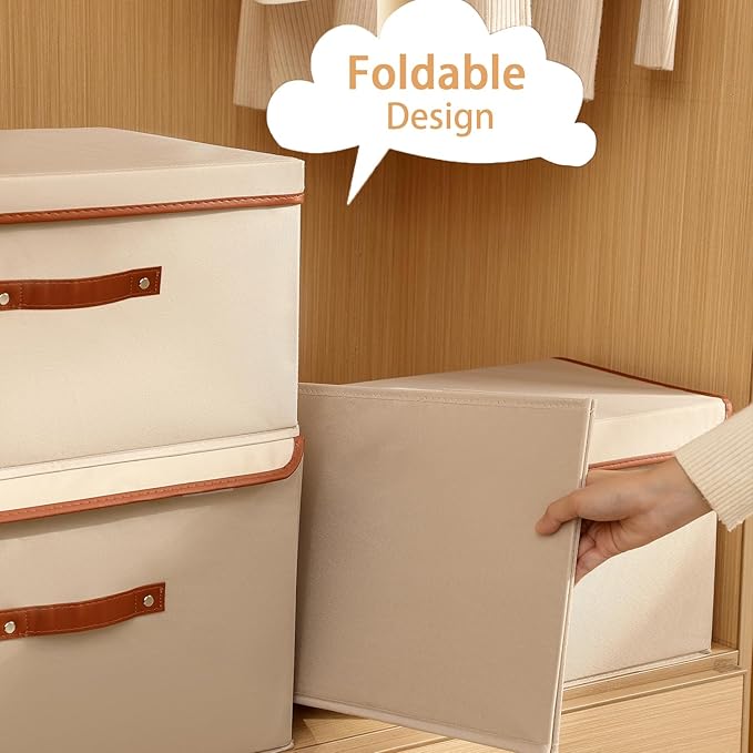 Tuza 2 Pack Large Fabric Storage Bins - Image 4