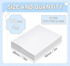 White Sticky Notes 1.5 x 2 in, 10 Pads Small Self-Stick Notes, 100 Sheets/Pad - Image 2