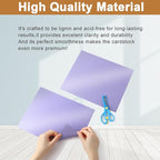 Silunkia 40 Sheets Purple Shimmer Cardstock 8.5 x 11 Crafts Paper, 75lb Premium - Image 4