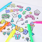 Amazon Basics Highlighters, Fluorescent Ink, Chisel Tip, School Supplies - Image 7