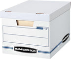 Bankers Box 12 Pack Standard Duty File Storage Boxes, Standard Assembly by BankersBox
