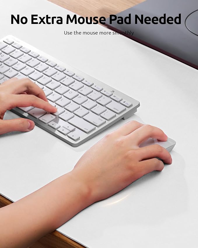 YSAGi Leather Desk Protector, Office Mat, Large Mouse Mat, Non-Slip PU Leather - Image 3