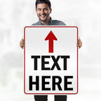 Custom Arrow, Custom Directional Sign, Up Arrow, 24x30 Inches, 3M EGP Reflective - Image 2