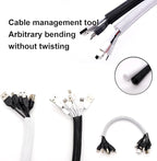 QCSIW 3/8" 50ft Braided Cable Sleeve Split Wire Loom Tubing – Expandable Cord - Image 6