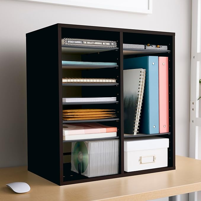 Safco Wooden Paper and Mail Organizer - Image 2