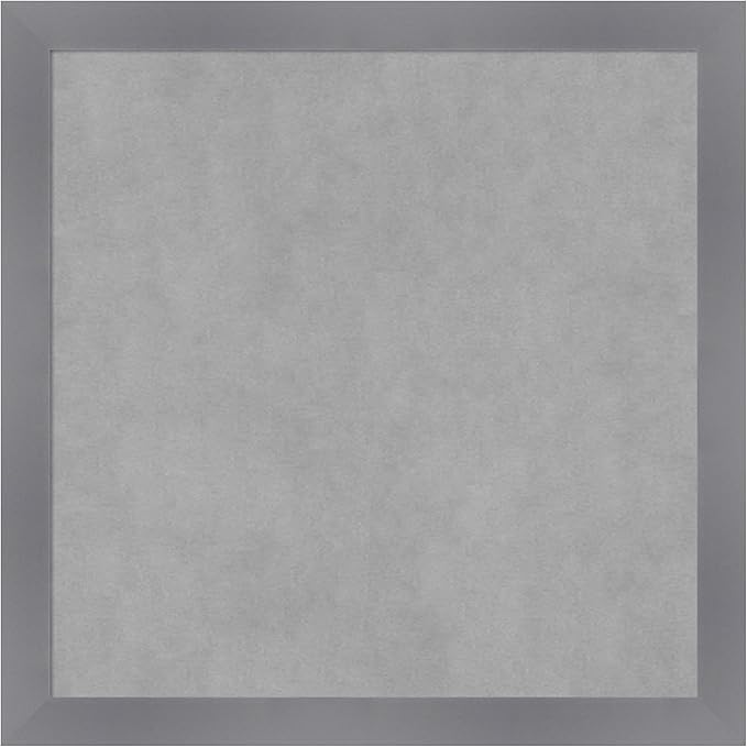 Amanti Art Grey Framed Magnetic Board 22x22 Medium Vision Board by AmantiArt