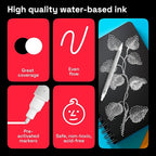 ARTISTRO 5 White Acrylic Paint Markers - Image 4
