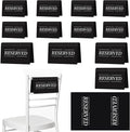 12 Pcs Reserved Seating Signs Reserved Chair Sign Printed Placeholder by Unknown