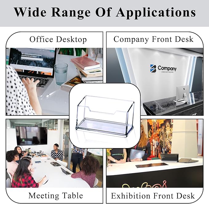 Clear Acrylic Business Card Holder, Name Card Organizer - Image 6