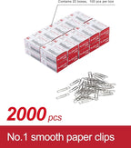 PAPERPAL Paperclips for Office School & Personal Use, #1 Smooth Paper Clip - Image 3