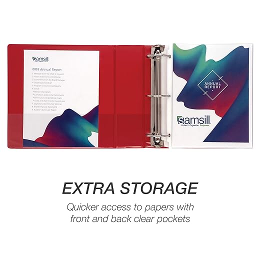 Samsill 3 Inch 3 Ring Binder, Made in USA, Economy Round Ring, 550 Sheet - Image 4