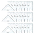 Virginia's Store 5 inch/13cm 90 Set-Squares Pack of 24, Crystal Clear by Virginia%27s+Store