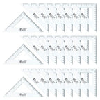 Virginia's Store 5 inch/13cm 90 Set-Squares Pack of 24, Crystal Clear by Virginia%27s+Store