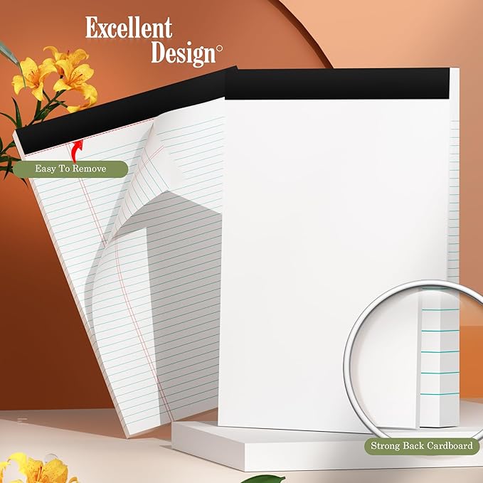 Legal Pads 8.5 x 11 White Note Pads 2 Pack - Image 3