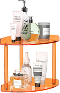 Sezanrpt 2 Tier Countertop Corner Organizer Shelf 7x7x8 Inch, Vanity Storage by Sezanrpt
